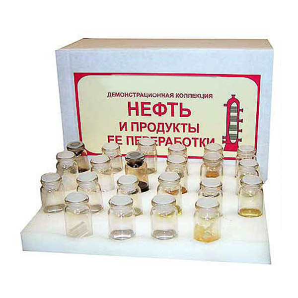 Коллекция "Нефть и продукты ее переработки" демонстрационная Артикул: 5799